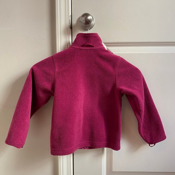 Girl's 3 in 1 Magenta Parka, Size 5 - Picture 3 of 6